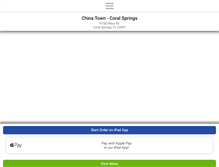 Tablet Screenshot of chinatowncoralsprings.com